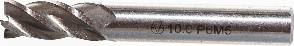 Фреза концевая (10х72х22 мм, Р6М5, 4 перая, ц/х) GRIFF a300044