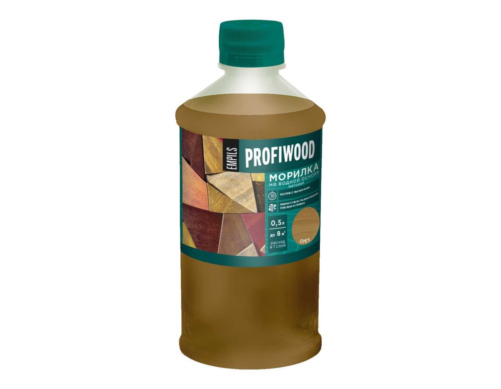 Морилка Profiwood на водной основе, орех, 0.5 кг 67692