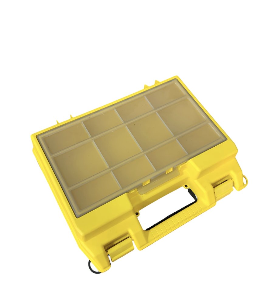 Ящик д/дрели и УШМ JETTOOLS 400x335x145мм с морозостойкими замками, органайзером и подложкой 16' JT17005