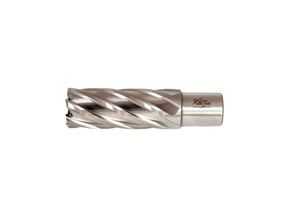 Сверло корончатое HSS 16x55 мм, Weldon 19 AktiTool 70155016
