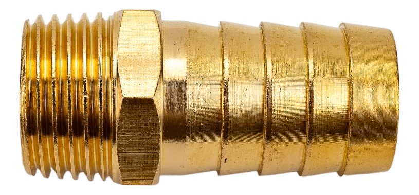 Переходник G1/2M х елочка 19 мм, латунь ECO AB-MT12/E19