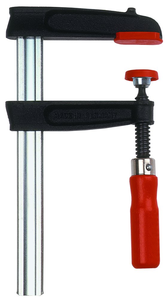 Струбцина BESSEY из ковкого чугуна 400/175, усилие 5.5 кН, с деревянной рукояткой BE-TPN40BE