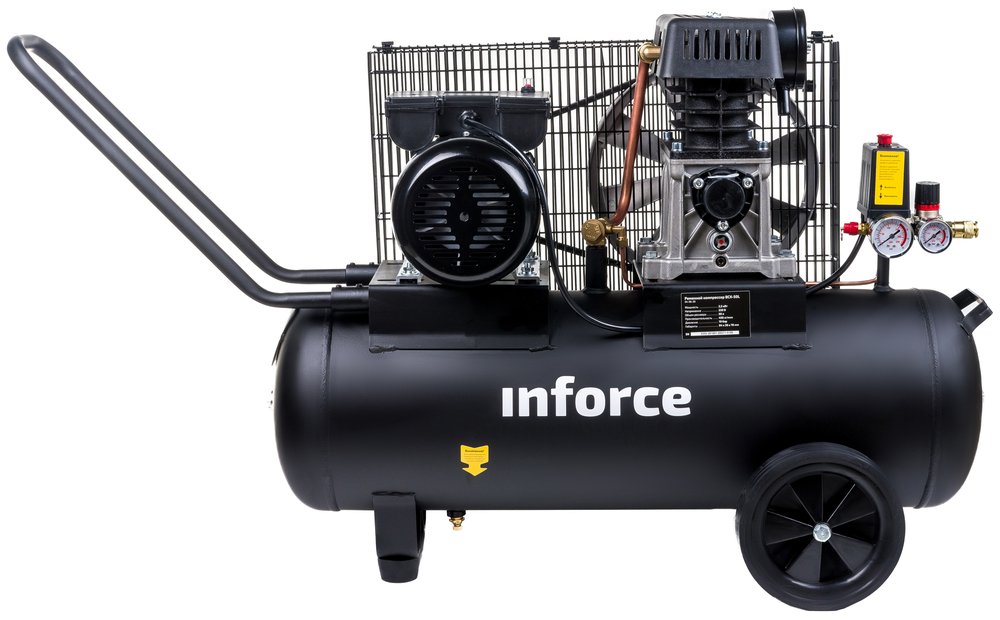 Ременной компрессор (50 л, 8 бар, 450 л/мин) Inforce BCX-50L 04-06-30
