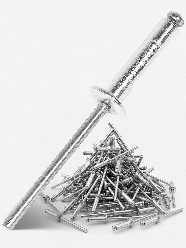 Заклепки алюминиевые KUBIS 4.0*18 мм (толщина 12-14 мм), 50 шт 01-04-4018