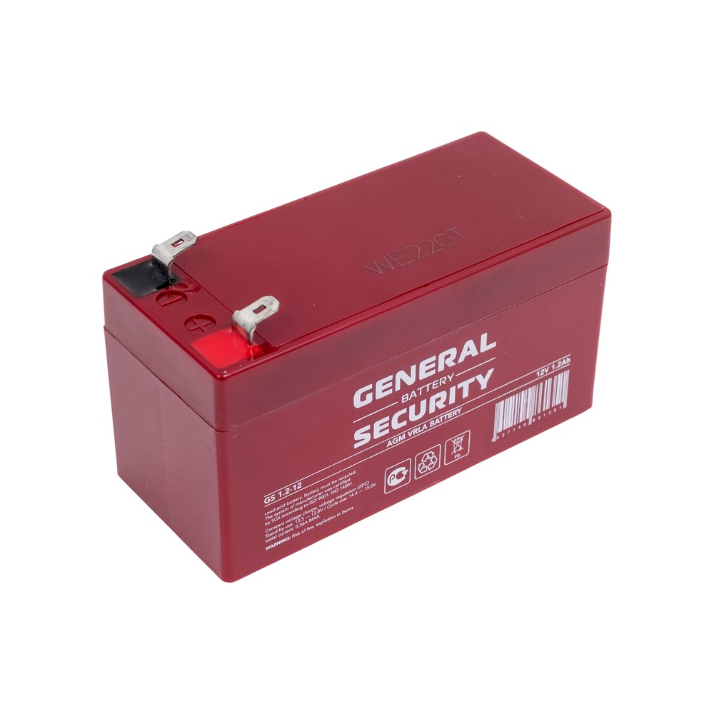 Аккумуляторная батарея General Security GS1.2-12 12В, 1.2 Ач УТ-00001371
