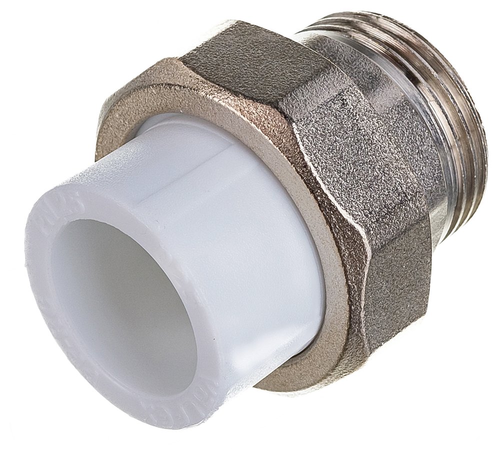 Комбинированная муфта VALFEX PP-R белая, разъем 25х1 дюйма НР 10156225 127-0225
