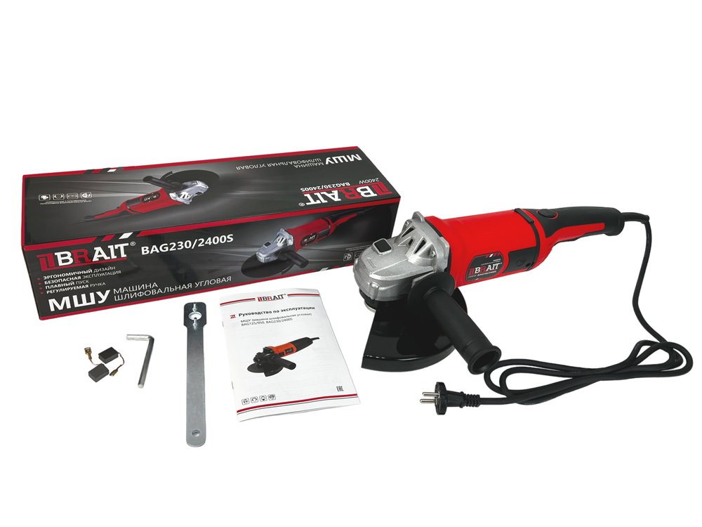 Угловая шлифовальная машина BRAIT BAG230/2400S 21.01.029.049