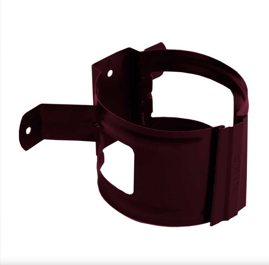 Круглый держатель трубы NIKA RAL 3005 вишневый, дерево В0000019283