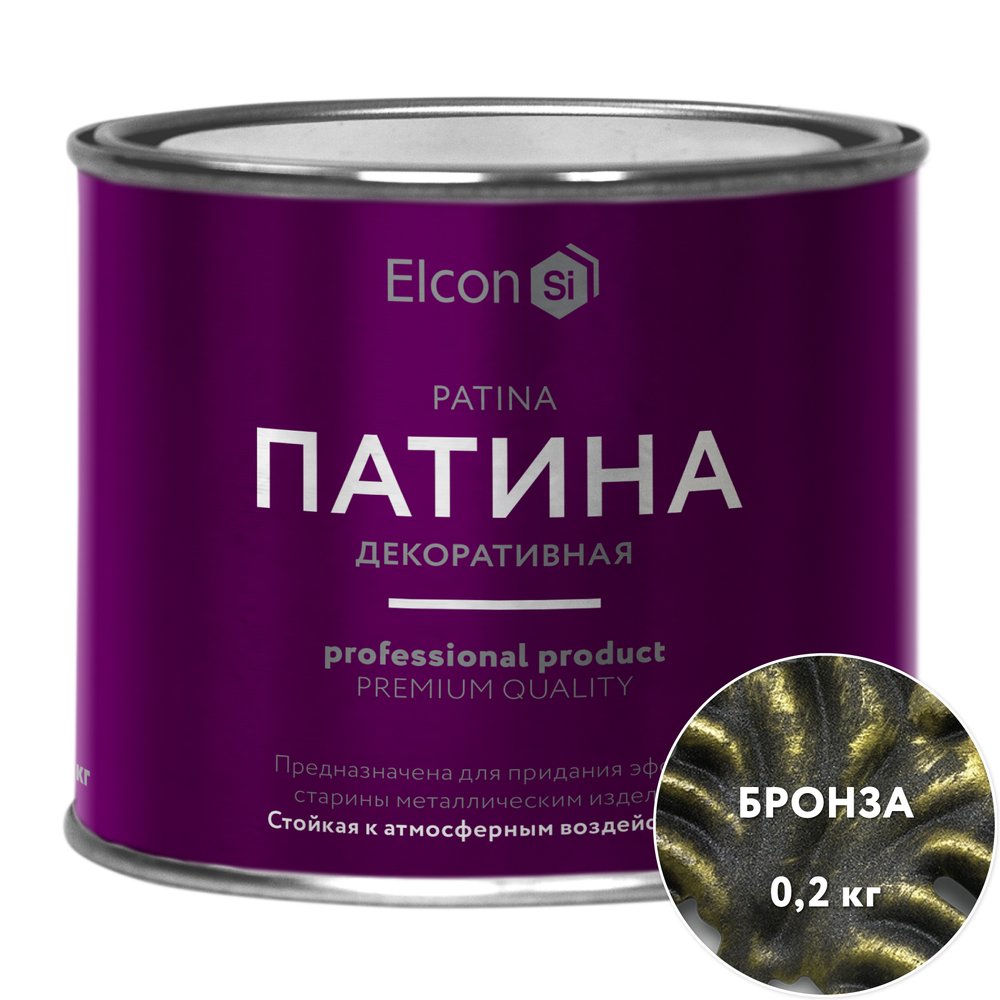 Декоративная патина Elcon Patina бронза 0,2 кг 00-00461422