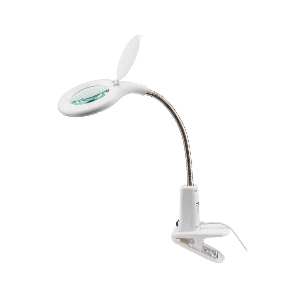 Малая настольная лупа REXANT 3Х + 12Х с подсветкой 60 LED 31-0244