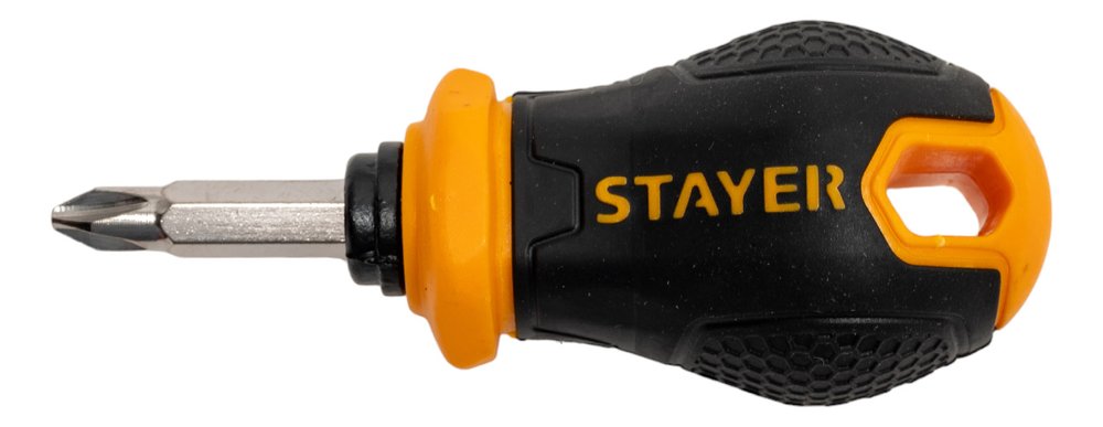 Переставная отвертка STAYER Hercules-Mini 2-in-1 38 мм PH2/SL6 2511_z02