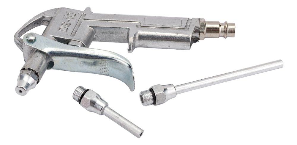 Продувочный металлический пистолет с набором аксессуаров Pegas pneumatic 5109