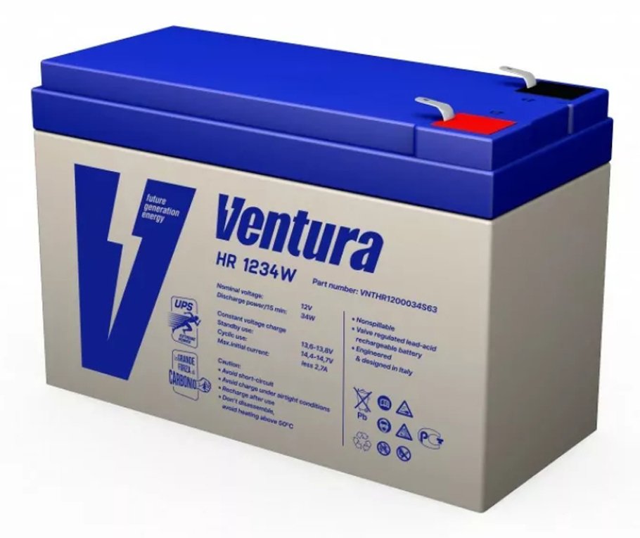 Аккумуляторная батарея 12В, 9 Ач Ventura HR1234W