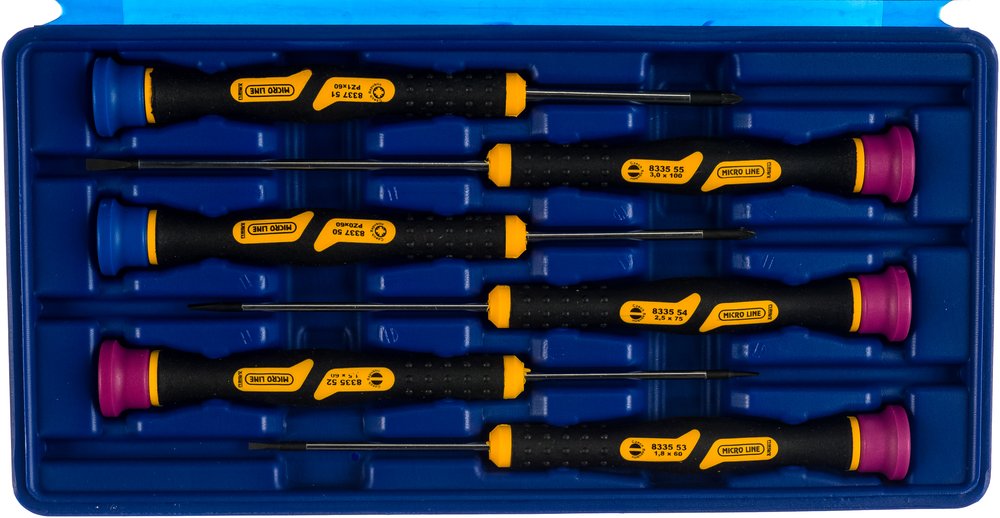 Набор часовых отверток РZ+ШЛИЦ, 6шт NAREX Micro Line Profi 862652