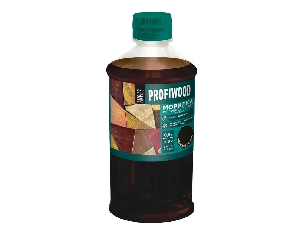 Морилка Profiwood на водной основе, эбеновое дерево, 0.5 кг 67689