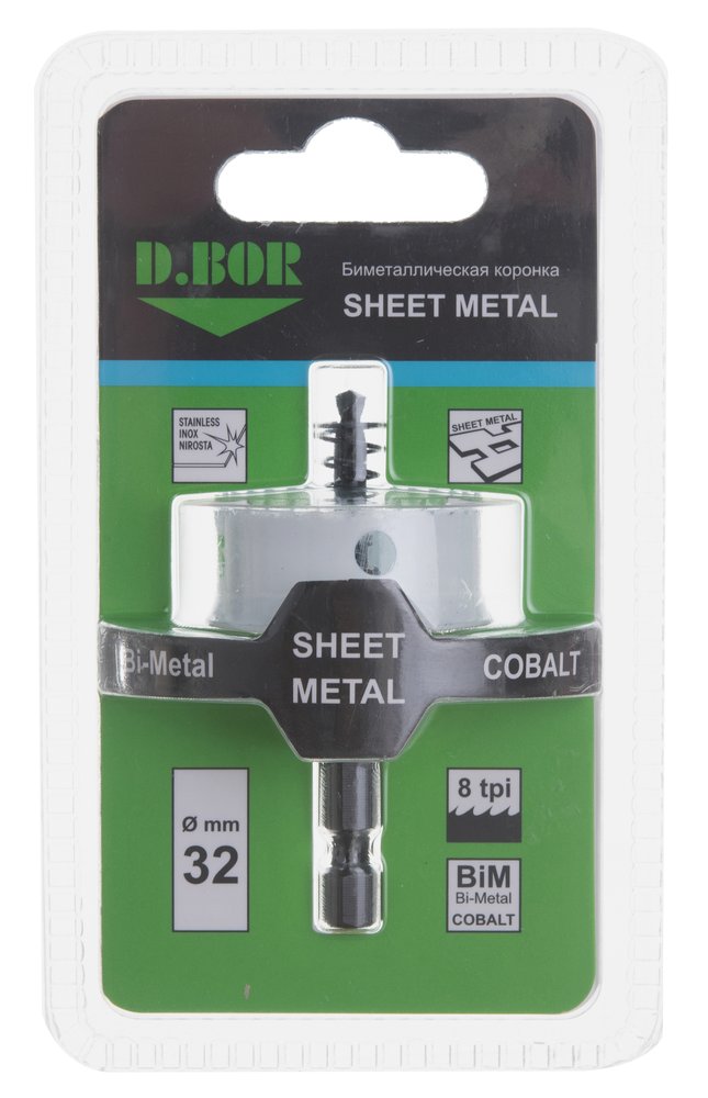 Коронка биметаллическая SHEET METAL 32 мм D.BOR D-HS-BIM-SM-20-032
