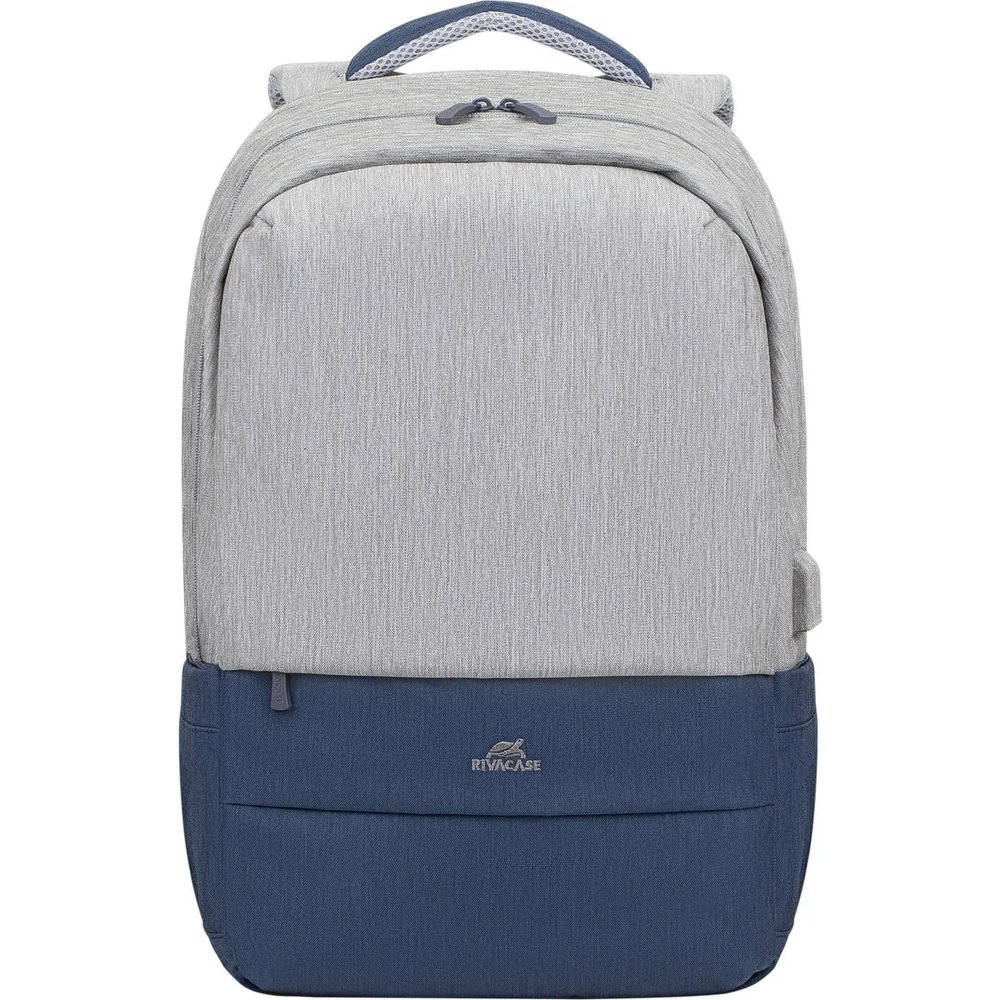 Рюкзак для ноутбука RIVACASE 7567 grey/dark blue 17.3/6