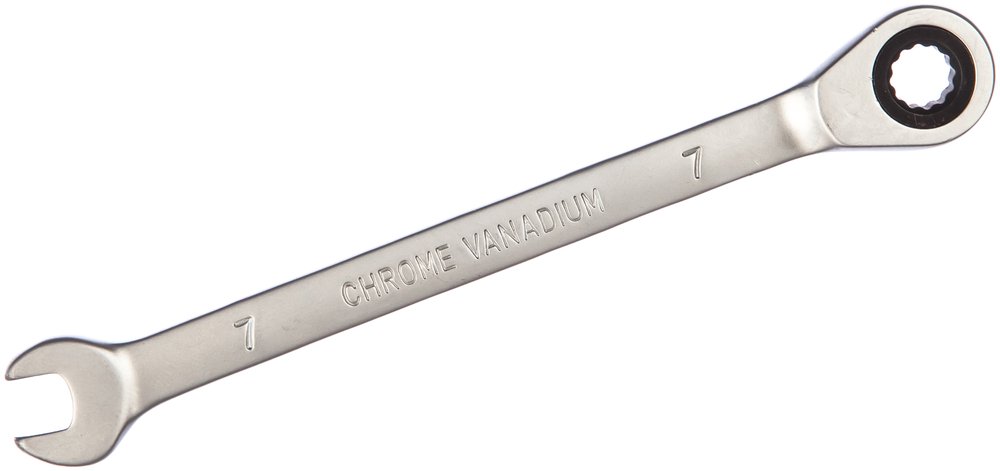 Комбинированный ключ с трещоткой 7мм AV Steel  AV-315007