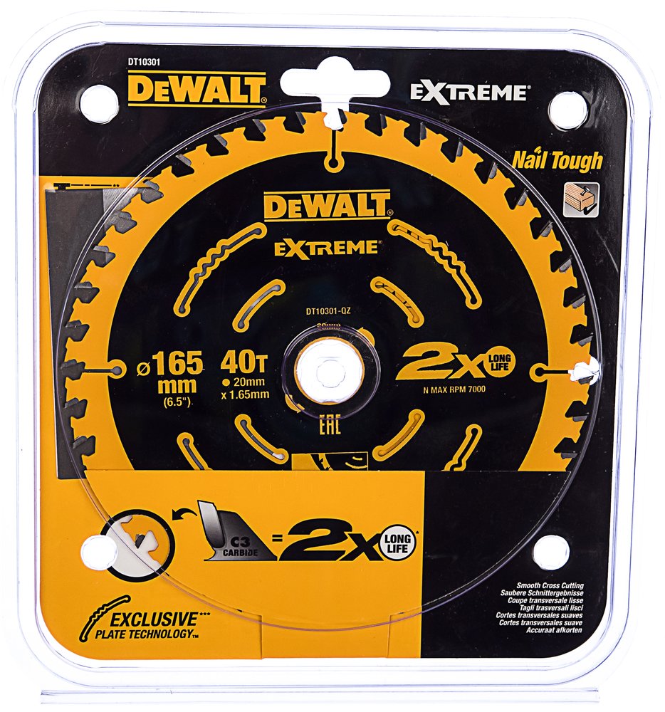 Диск пильный (165х20 мм) DEWALT DT 10301