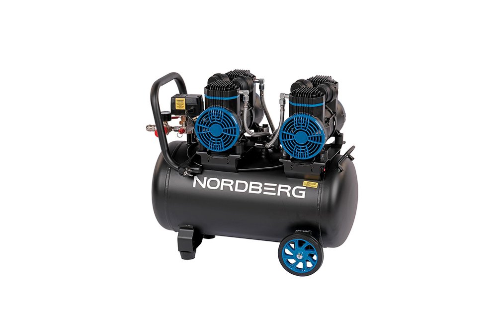 Компрессор безмасляный NORDBERG 220В, ресив. 50л, 500 л/мин NCEO50/500