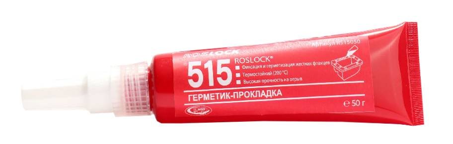 Анаэробная герметик-прокладка ROSLOCK 515 высокая прочность, 50 гр R515050