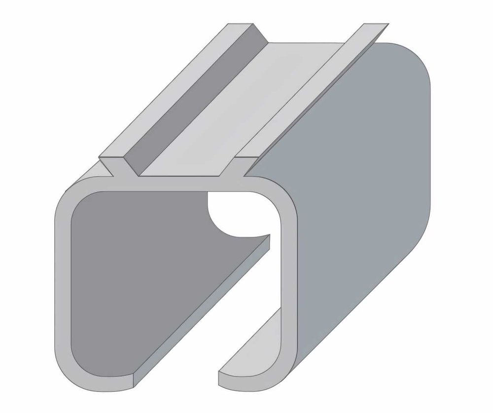 Верхняя направляющая для раздвижных дверей N2 Palladium 3 метра 12056