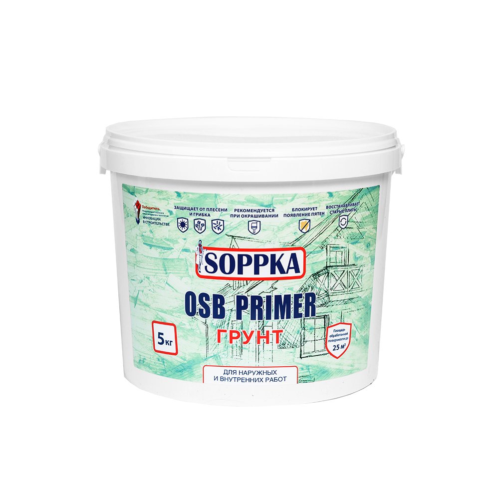Грунт для плит OSB SOPPKA Primer 5 кг СОП-Грунт5