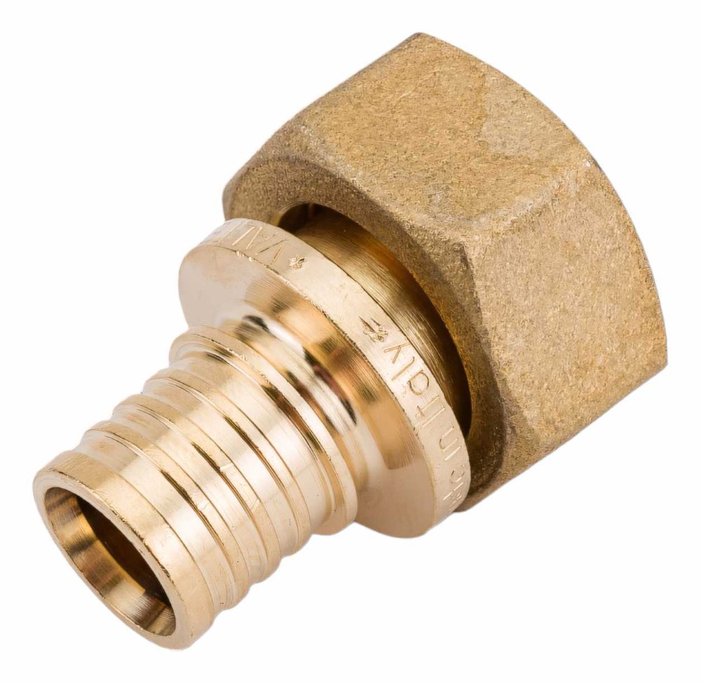 Надвижной соединитель VALTEC с накидной гайкой, 16х2.2х1/2 VTm.422.BG.001604