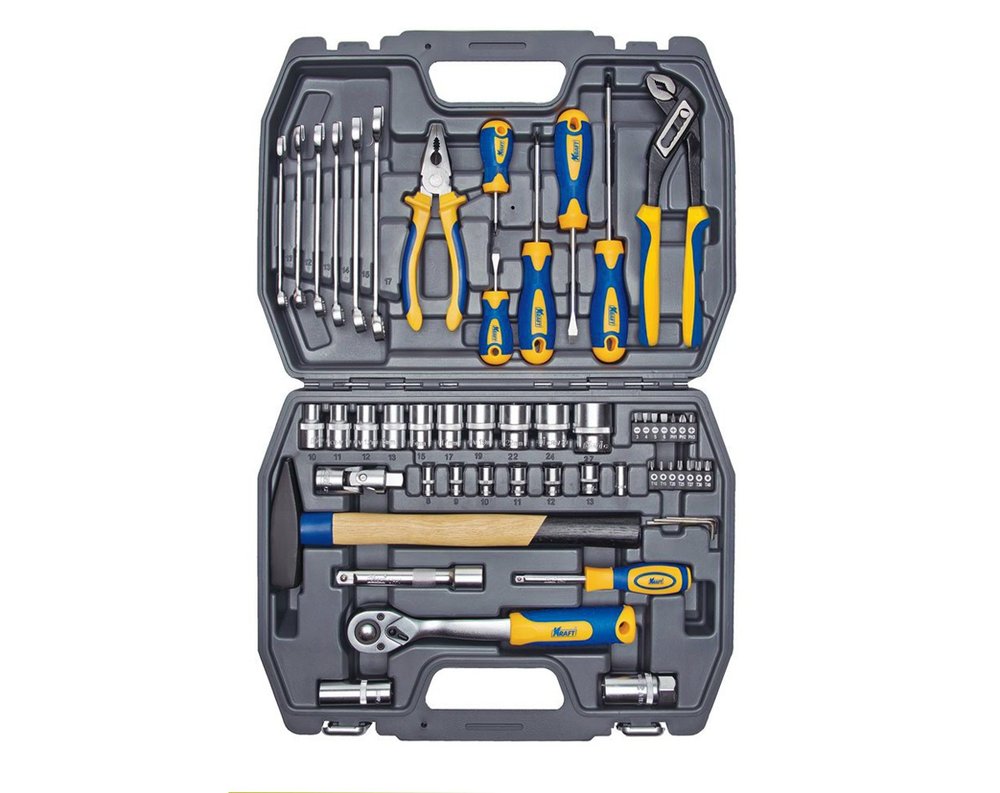 Набор инструмента 1/2 Dr и 1/4 Dr 56 предметов KRAFT KT 700303