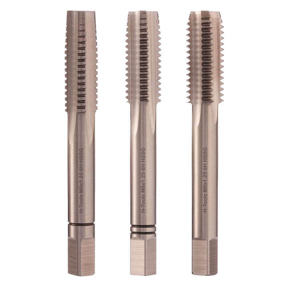Набор метчиков из 3-х шт. H-Tools М8 шаг 1.25мм DIN352 HSS-G 230080HT