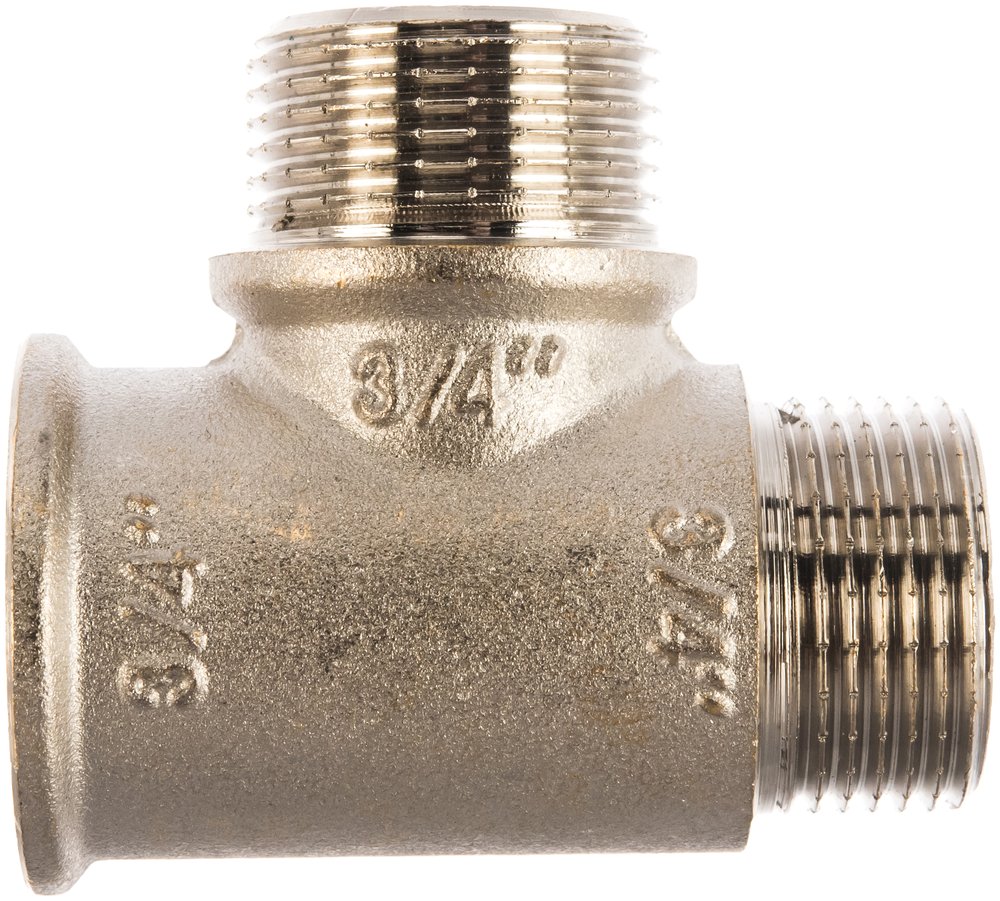 Тройник VALTEC с двумя переходами на наружную резьбу 3/4 VTr.133.N.0005