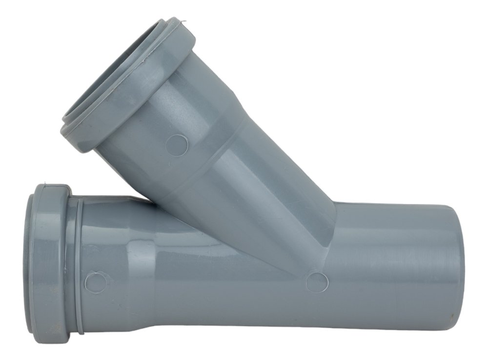 Тройник VALFEX 45 градусов, 50-50, внутренняя канализация 22050050