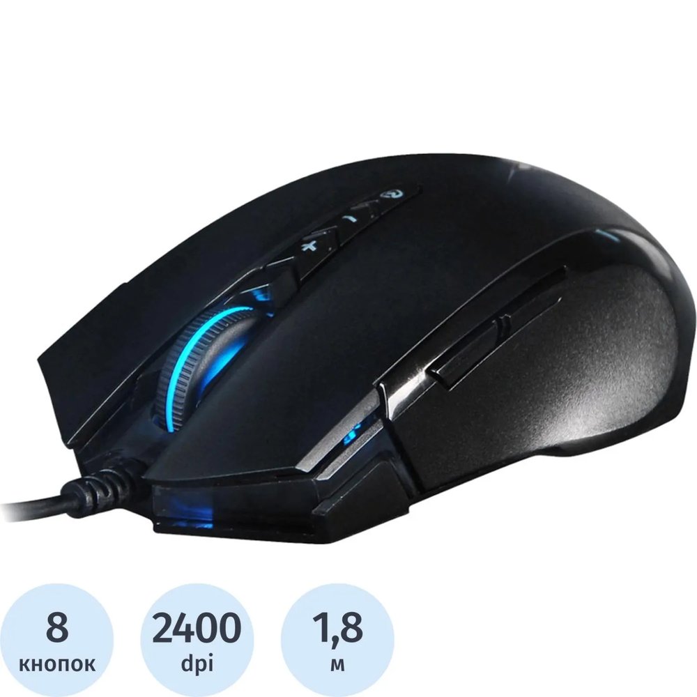 Мышь компьютерная A4Tech X89 черный оптическая (2400dpi) USB (8кн)