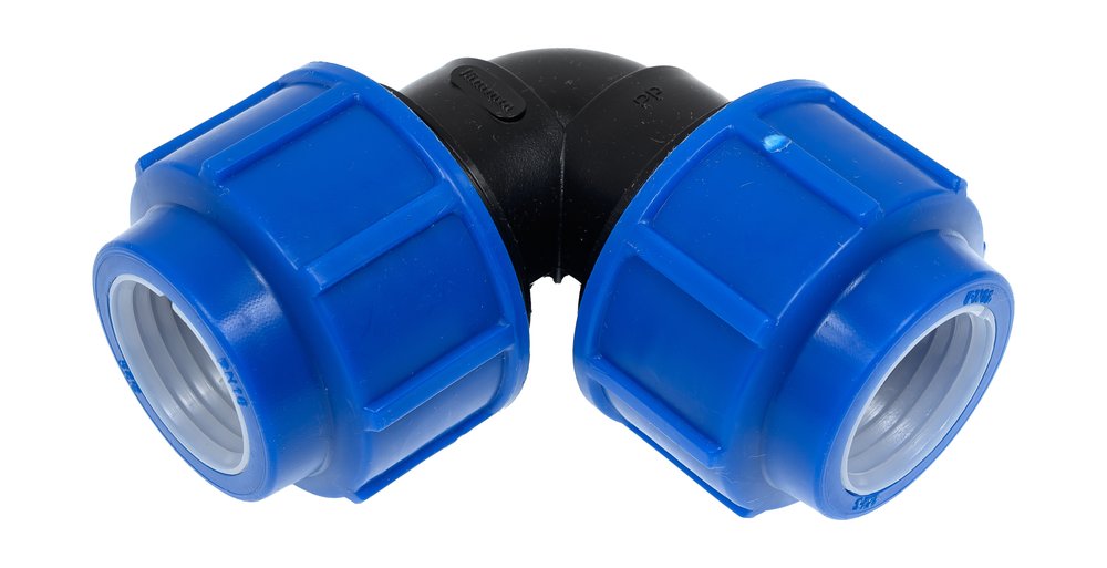 Компрессионный отвод для ПЭ труб LAMMIN 25 Lm34009025025