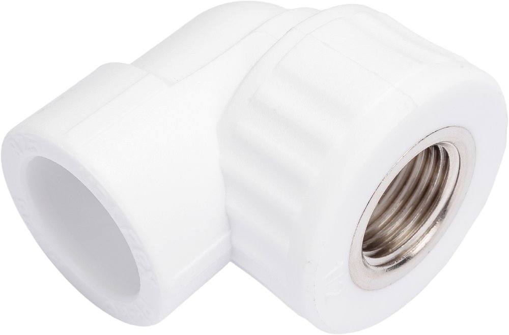 Комбинированный угольник VALFEX PP-R белый, 25х1/2 дюйма ВР 10125125 127-0588