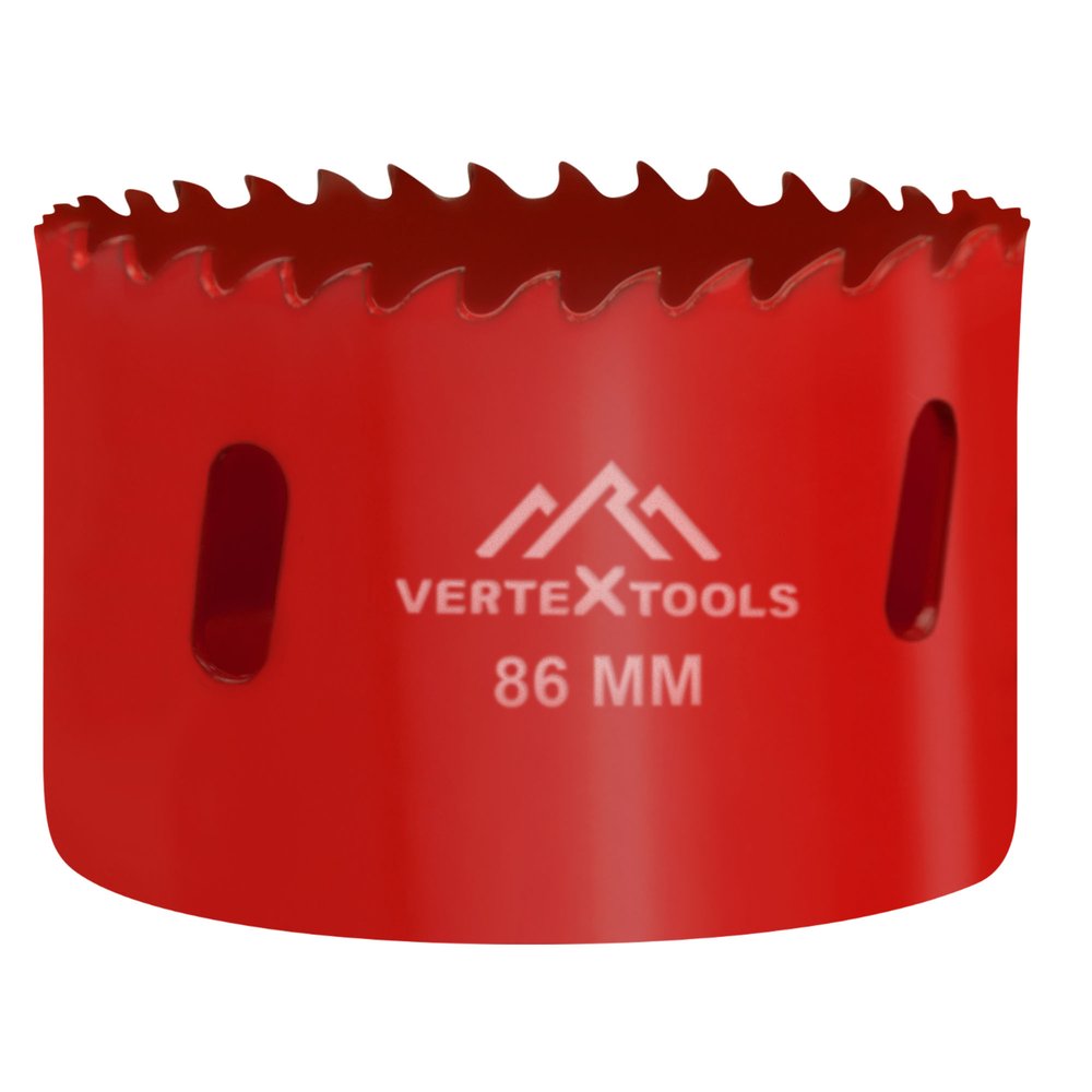 Коронка биметаллическая по металлу 86 мм vertextools 2525-86