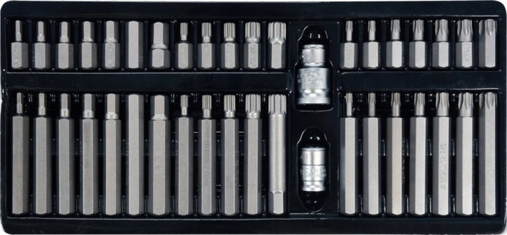 Набор бит YATO 1/2-3/8 дюйма 40 шт HEX SPLINE TORX YT-0400