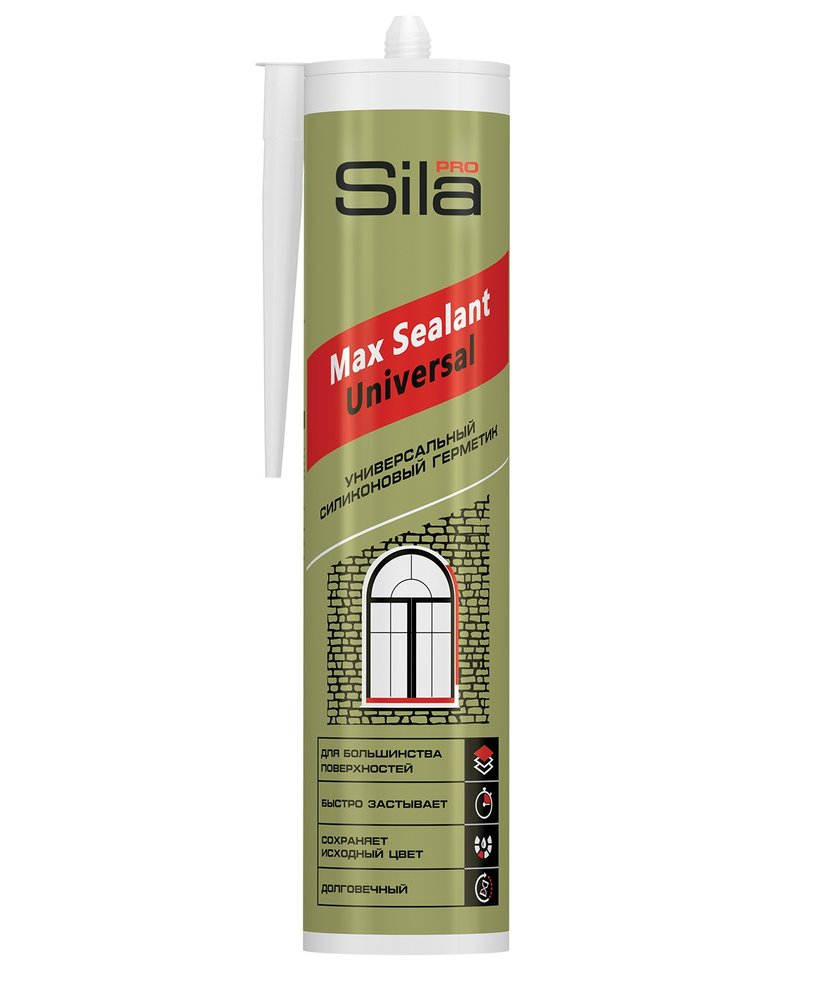 Силиконовый универсальный герметик Sila PRO Max Sealant черный, 280 г US2808