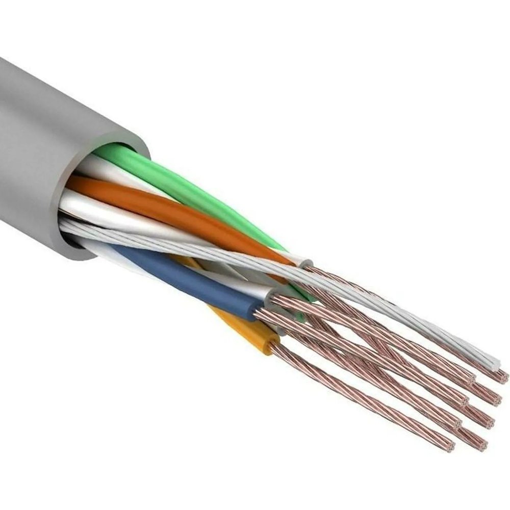 Кабель REXANT (01-0044) U/UTP, CAT 5e, PVC, 4PR,24AWG, INDOOR,STRANDED,305м