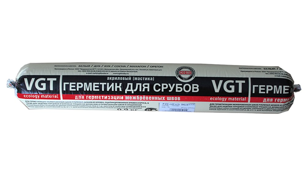 Акриловый герметик-мастика для срубов VGT сосна 0,9л файл-пакет 8 11603021