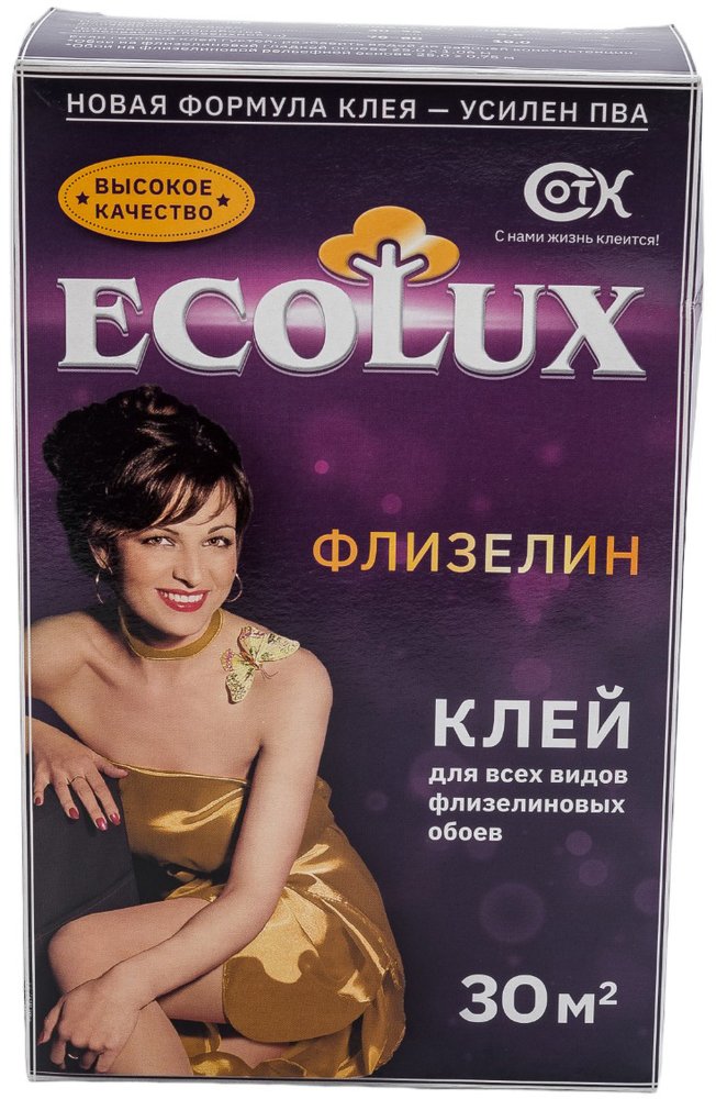 Клей для обоев ECOLUX Флизелин 250 г 4607133680312