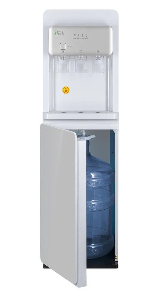 Напольный кулер ECOTRONIC K43-LXE White-silver с нижней загрузкой 12560
