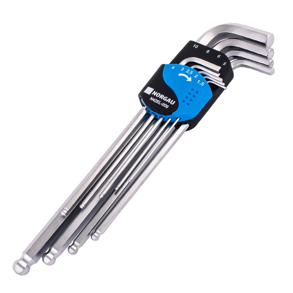 Набор шестигранных удлиненных ключей NORGAU 9 шт N42EL-009 061007809