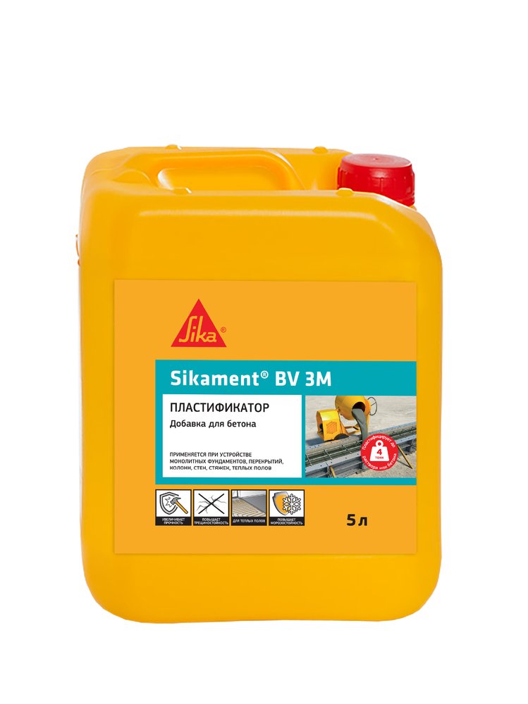 Пластификатор для бетонов и растворов SIKA Ment BV 3M Канистра 5л. 451801