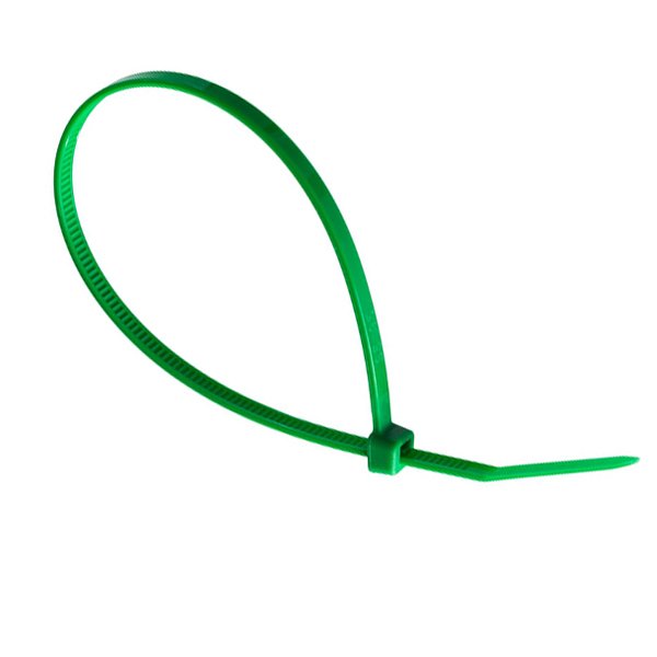Нейлоновые стяжки FORTISFLEX КСС 4х200 зеленый 100 штук 55119