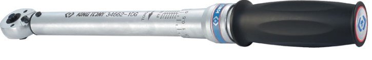 Динамометрический ключ KING TONY 34662-1DG, для левой и правой резьбы, 100-600 Нм, кейс