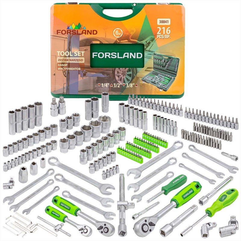 Набор инструментов Forsland 216 предметов Forsland-38841(52668)
