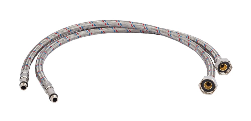 Гибкая подводка для смесителя, (оплетка нерж.сталь)1/2', вр/нр м10, 60см (пара) ELKA 694687891806 EL.LK.103.31.0060