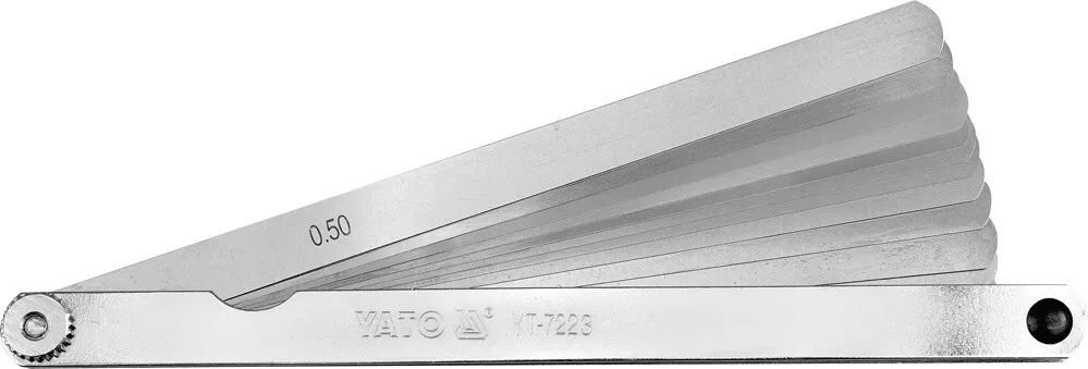 Измерительные щупы YATO 200 мм, 0,05-0,5 мм, 14 шт. YT-7223