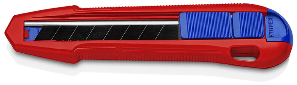 Универсальный нож Knipex, CutiX, 165 мм, для стандартных отламывающихся лезвий на 18 мм, KN-9010165BK